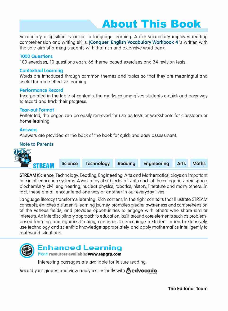 Primary 4 Conquer English Vocabulary Workbook 4 - 6th Edition