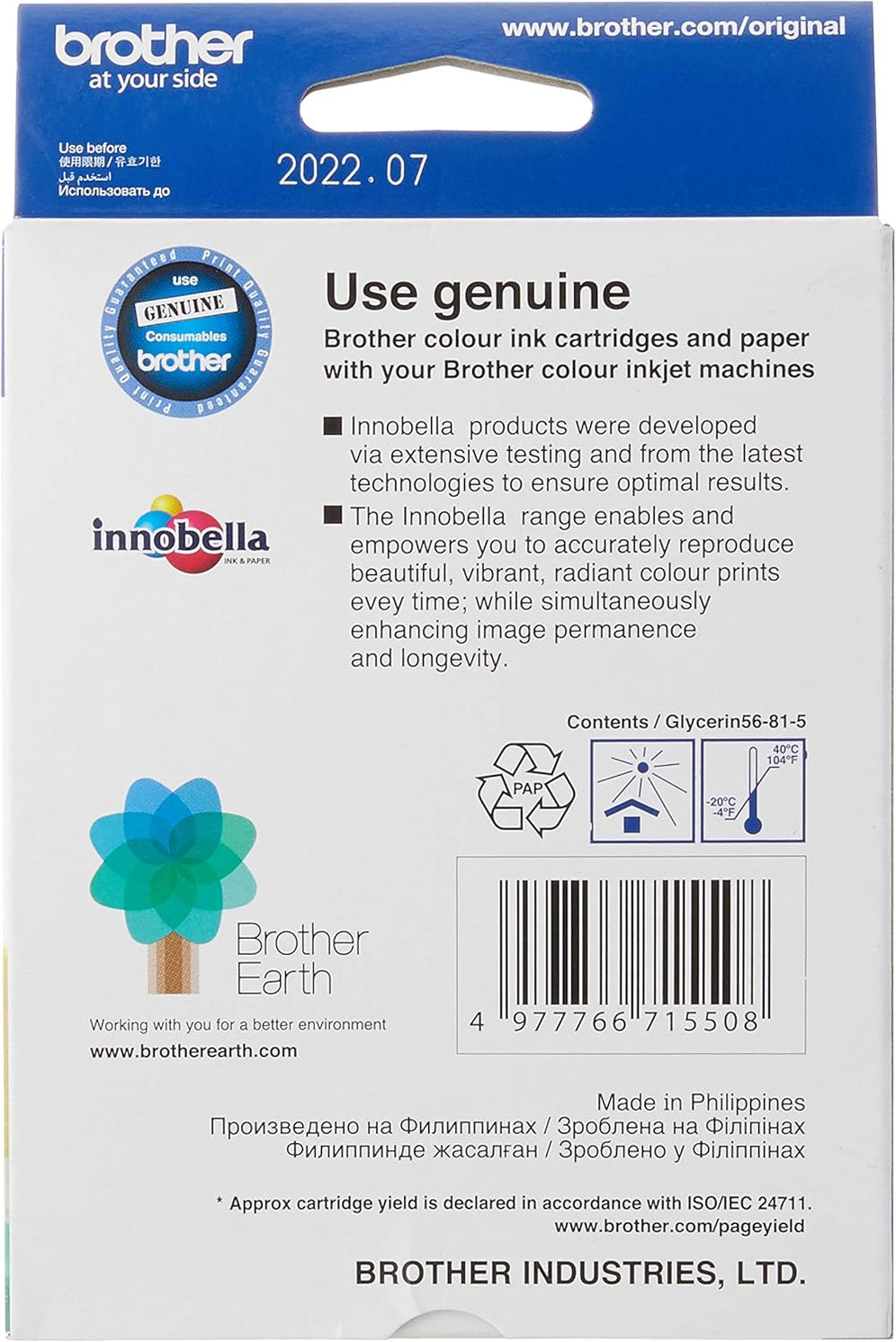 Brother LC563M Original Ink Cartridge Compatible with MFC Series, 600 Pages, Magenta
