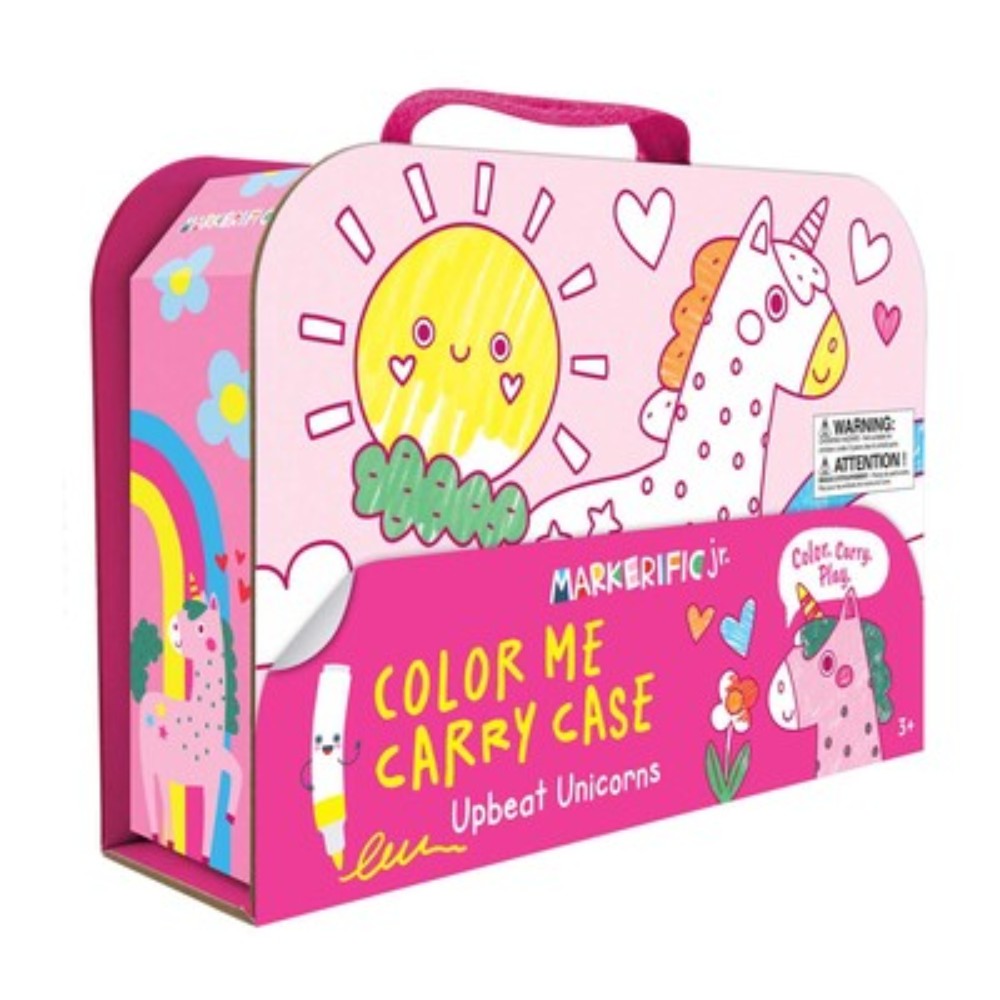 Markerific Jr. Colour Me Carry Case – Upbeat Unicorns