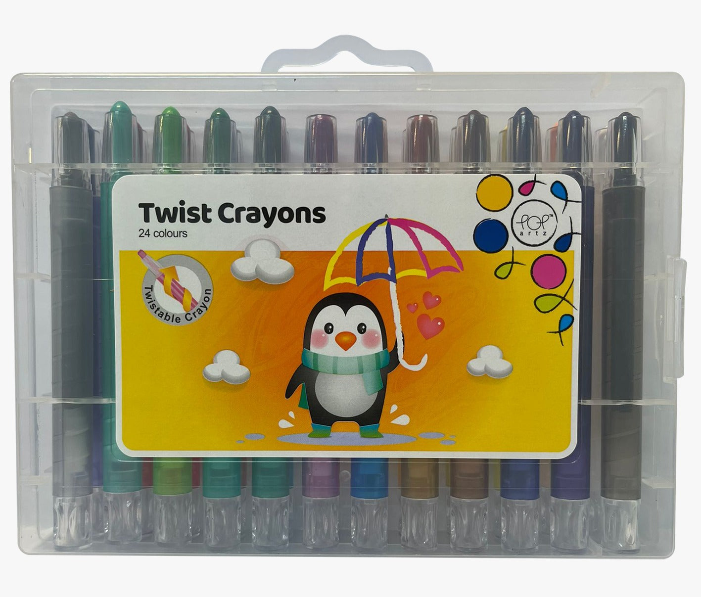 POP Artz Twist Crayon 24 Colours
