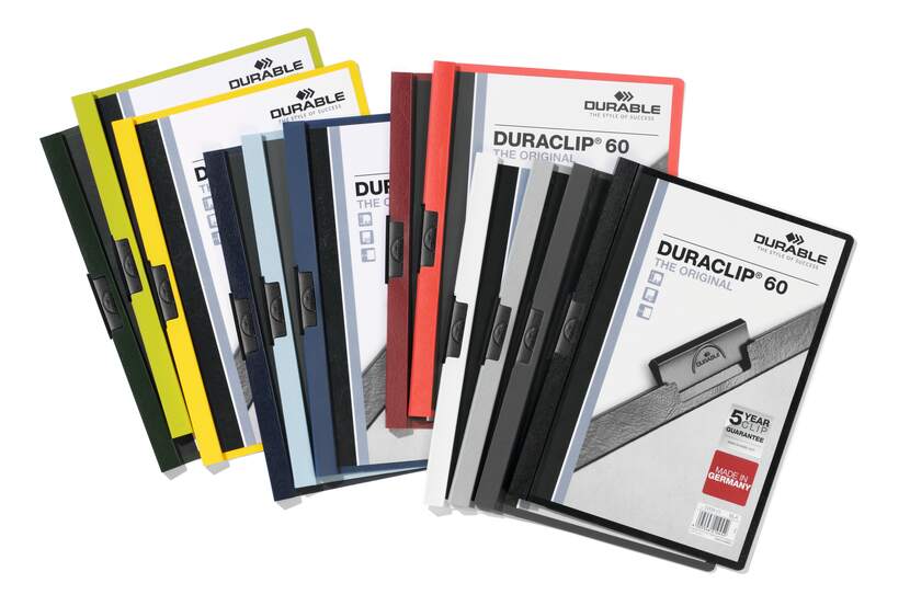 Duraclip Folder 2209 Black, 60 A4 sheets