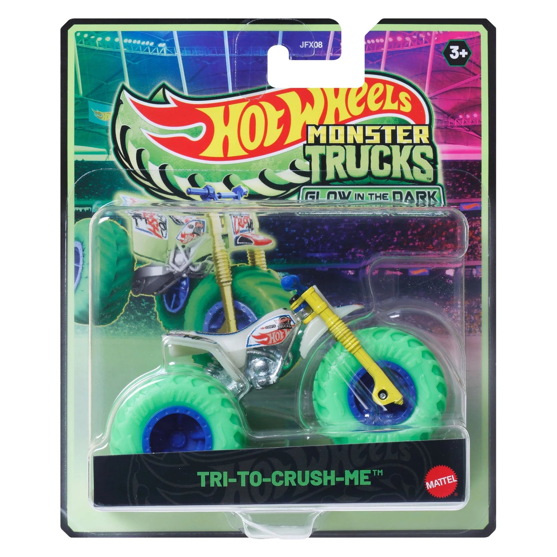 MATTEL HOT WHEELS MONSTER TRUCK GLOW IN THE DARK ASSORTED