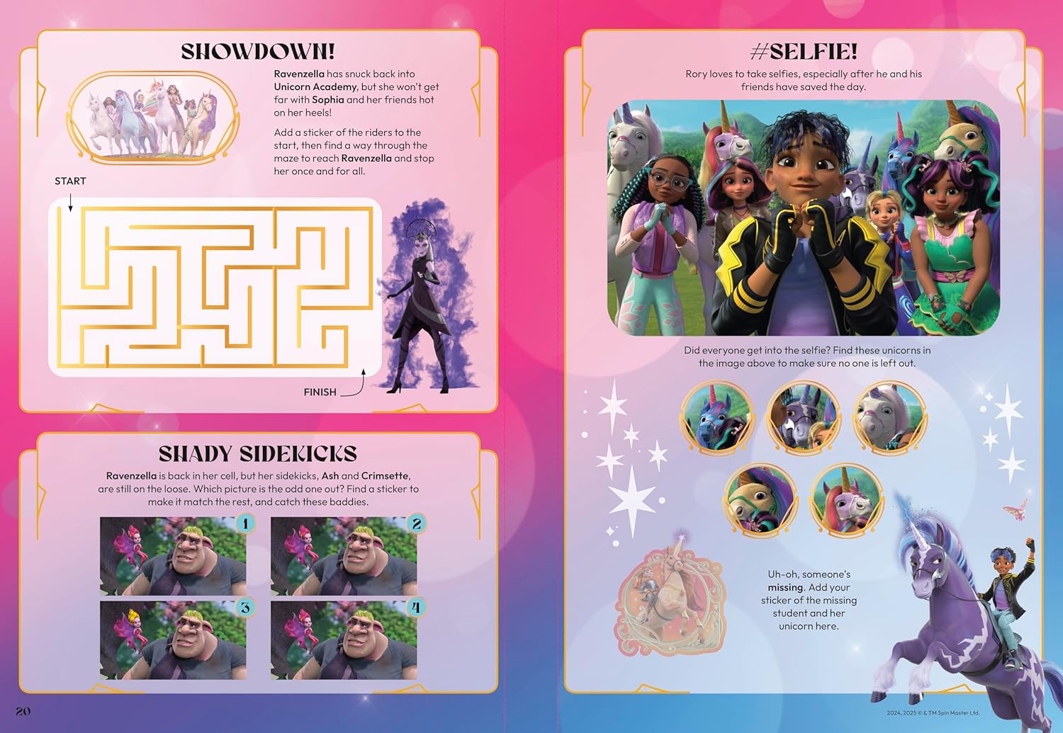 Unicorn Academy Sticker Activity Book (Paperback – Sticker Book)
