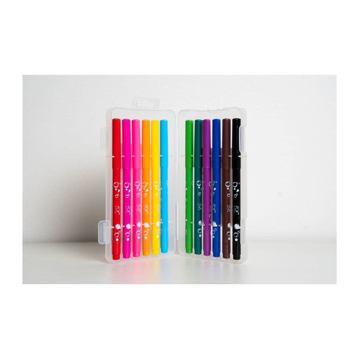 Pop Artz Washable Watercolour Markers (12 Colours) - PA-6839F-12B