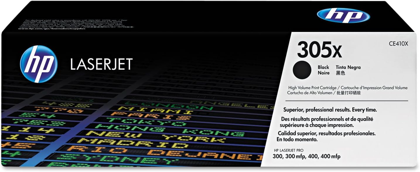 HP 305X Black High-yield Toner Cartridge