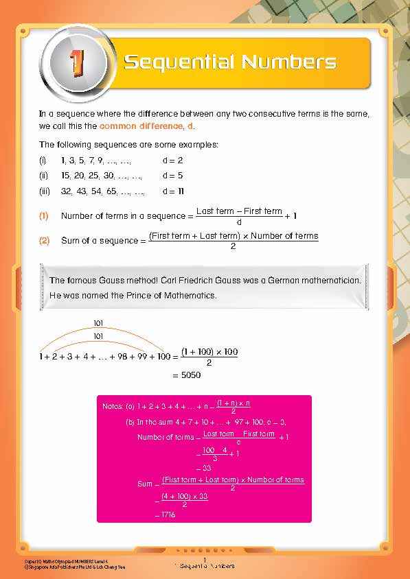 Primary 5 Super IQ Maths Olympiad NUMBERS Level 6 (11-12 years)