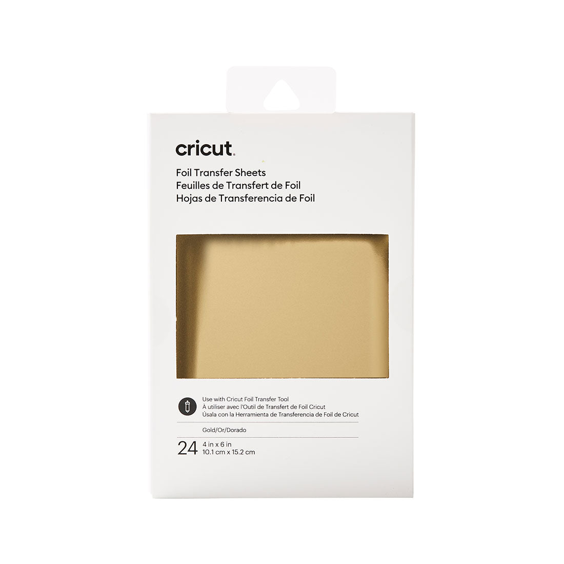 Cricut Foil Transfer Sheets | Gold (24 Count) | Compatible with Cricut Maker & Explore