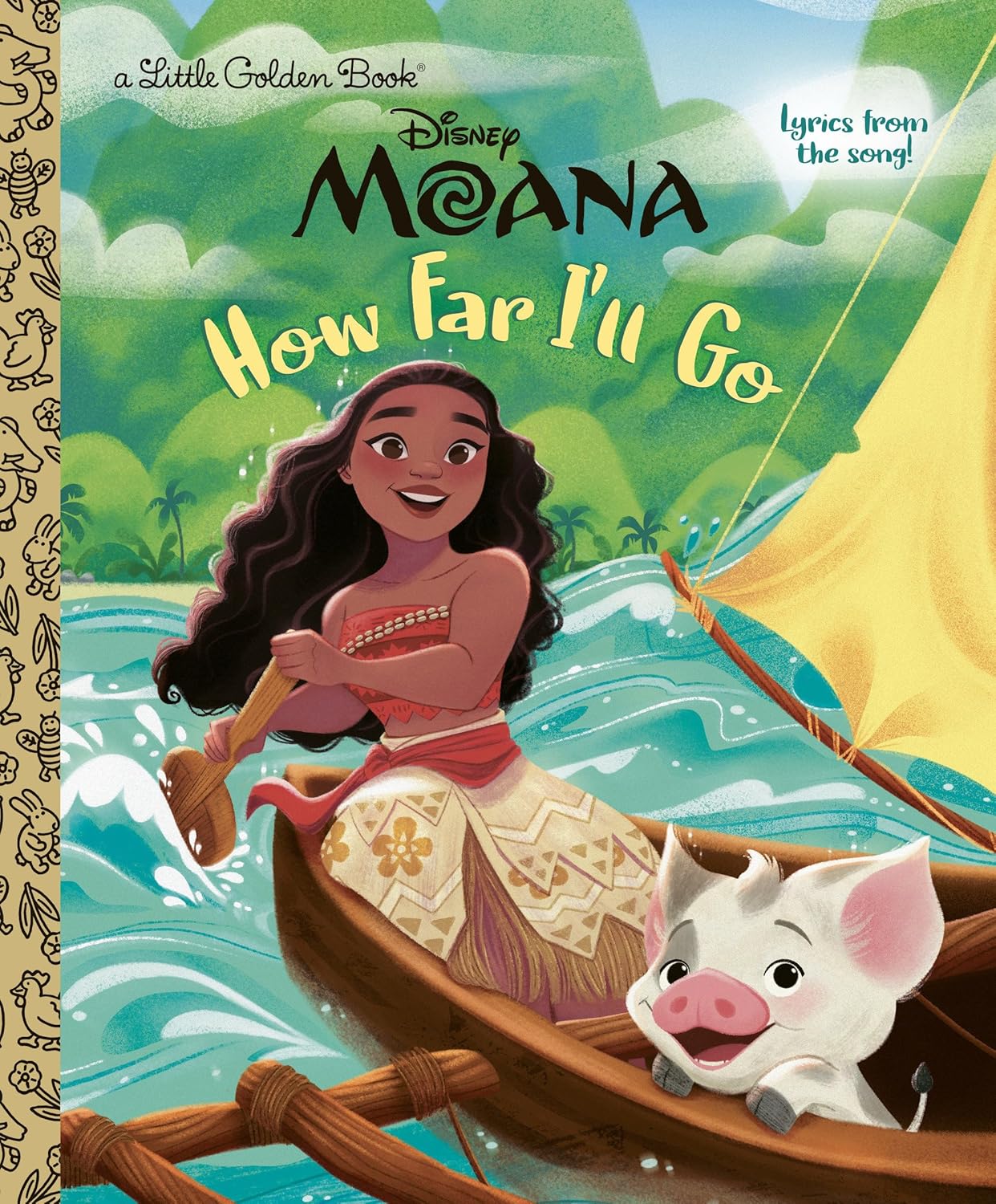 A Little Golden Book: How Far I'll Go (Disney Moana) (Hardcover)