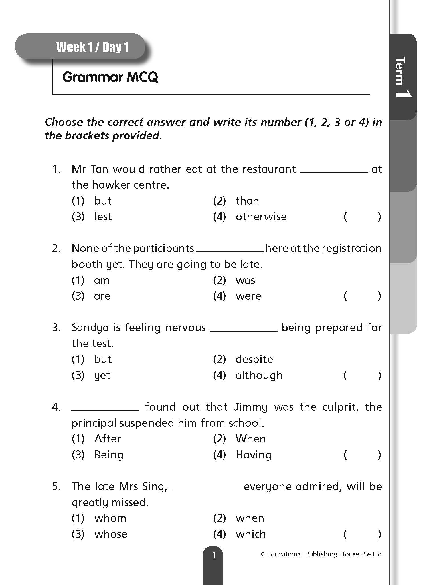 Primary 4 Daily Dose Of English