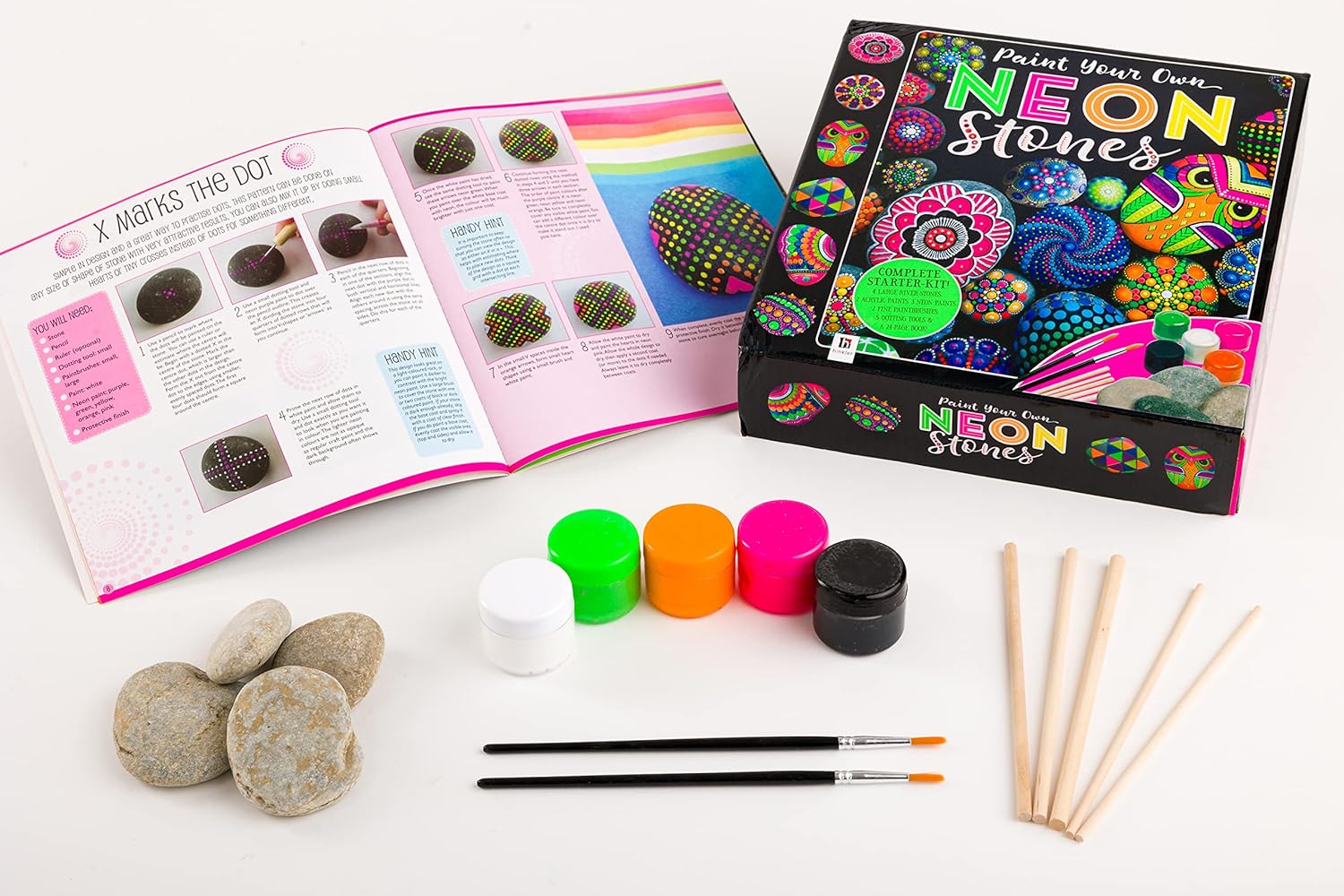 Paint Your Own Neon Stones (Tuck Box)
