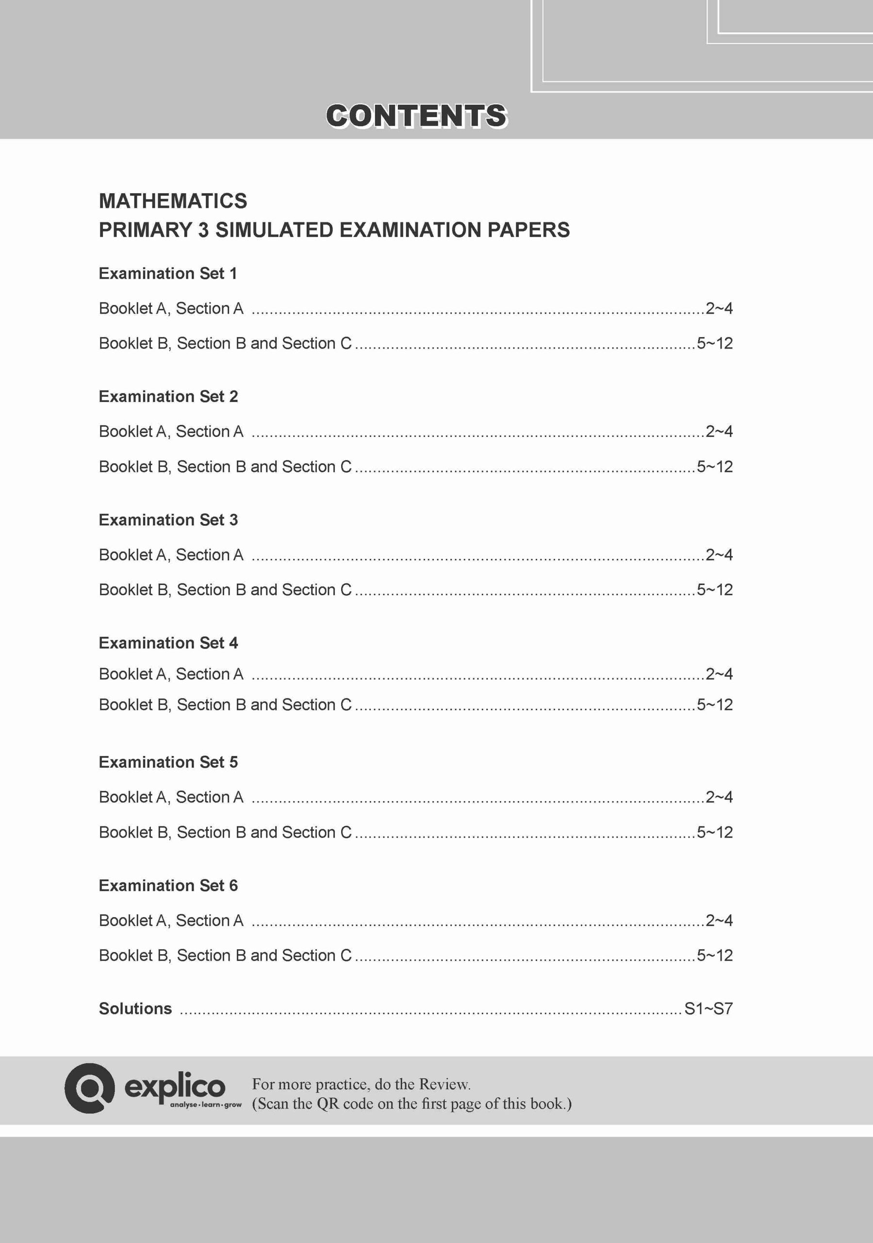 Conquer Mathematics Primary 3 Simulated Examination Papers