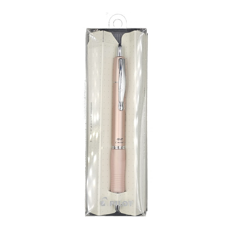 PILOT G2 LIMITED GEL PEN 0.7MM PINK GOLD (BLACK INK)