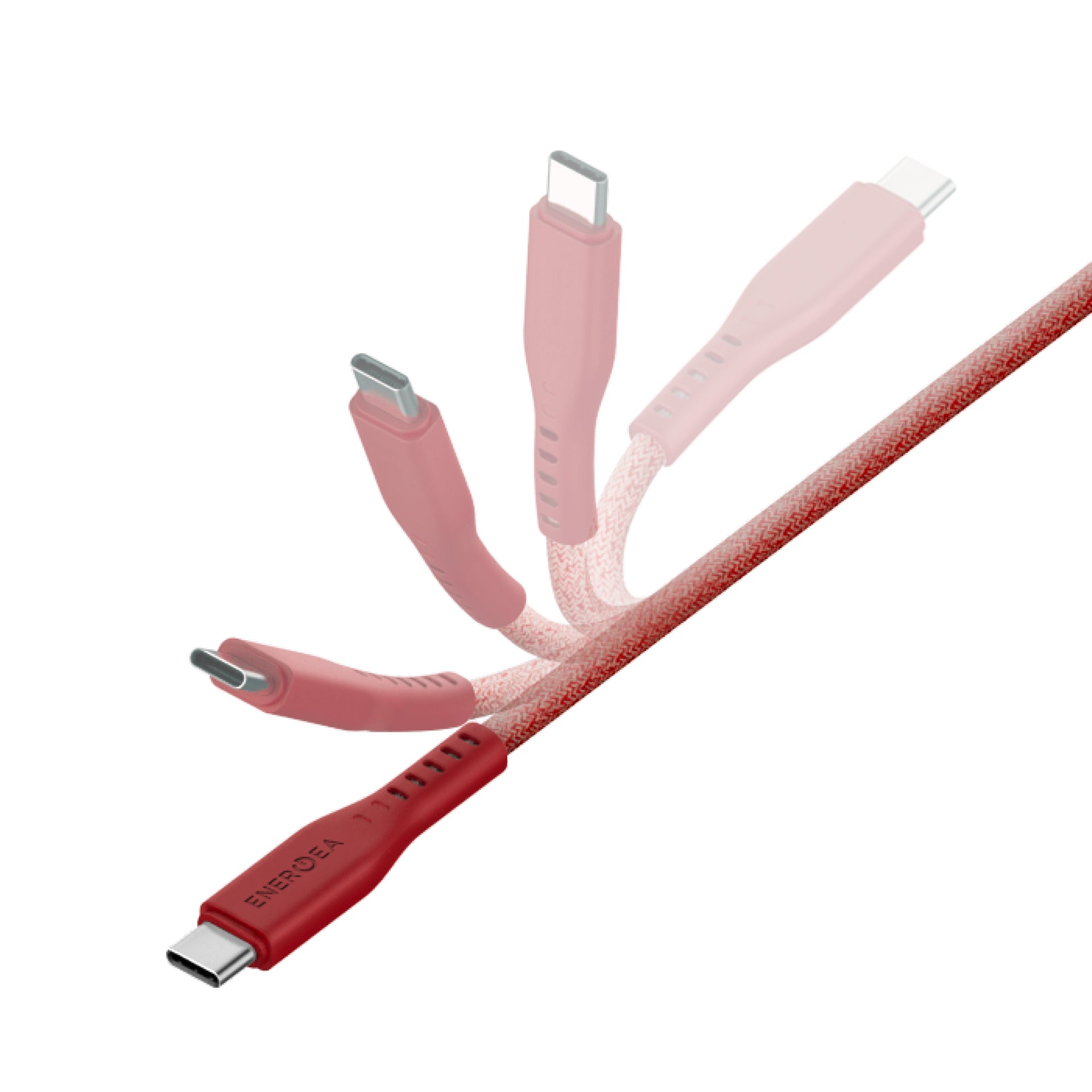Energea Flow USB C-L 1.5M With MCT Cable - Red