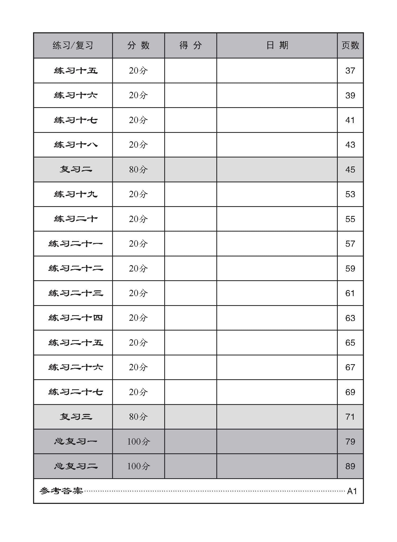 中学一年级 快捷华文字词 强化练习 (一上) / Chinese Language Vocabulary Enrichment Exercises For Secondary Schools Express 1A
