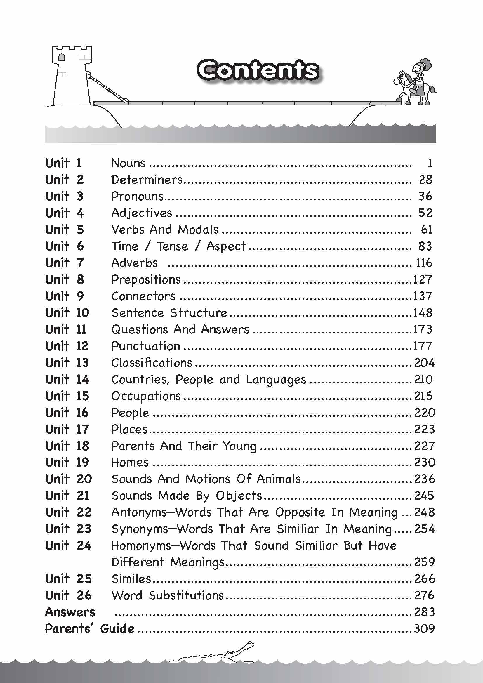 BRIDGING FROM K2 TO P1 GRAMMAR & VOCABULARY