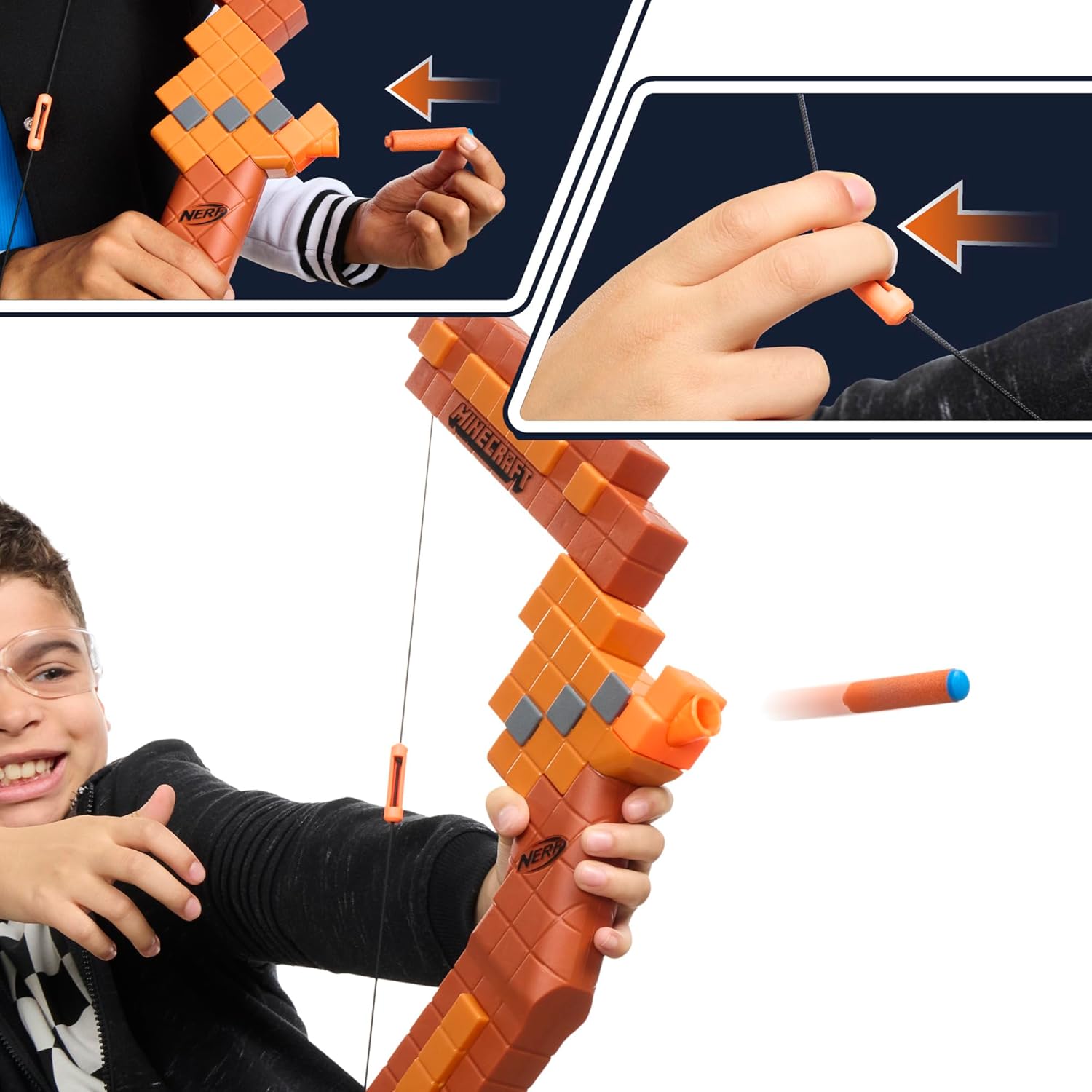 HASBRO NERF MINECRAFT BOW DART BLASTER