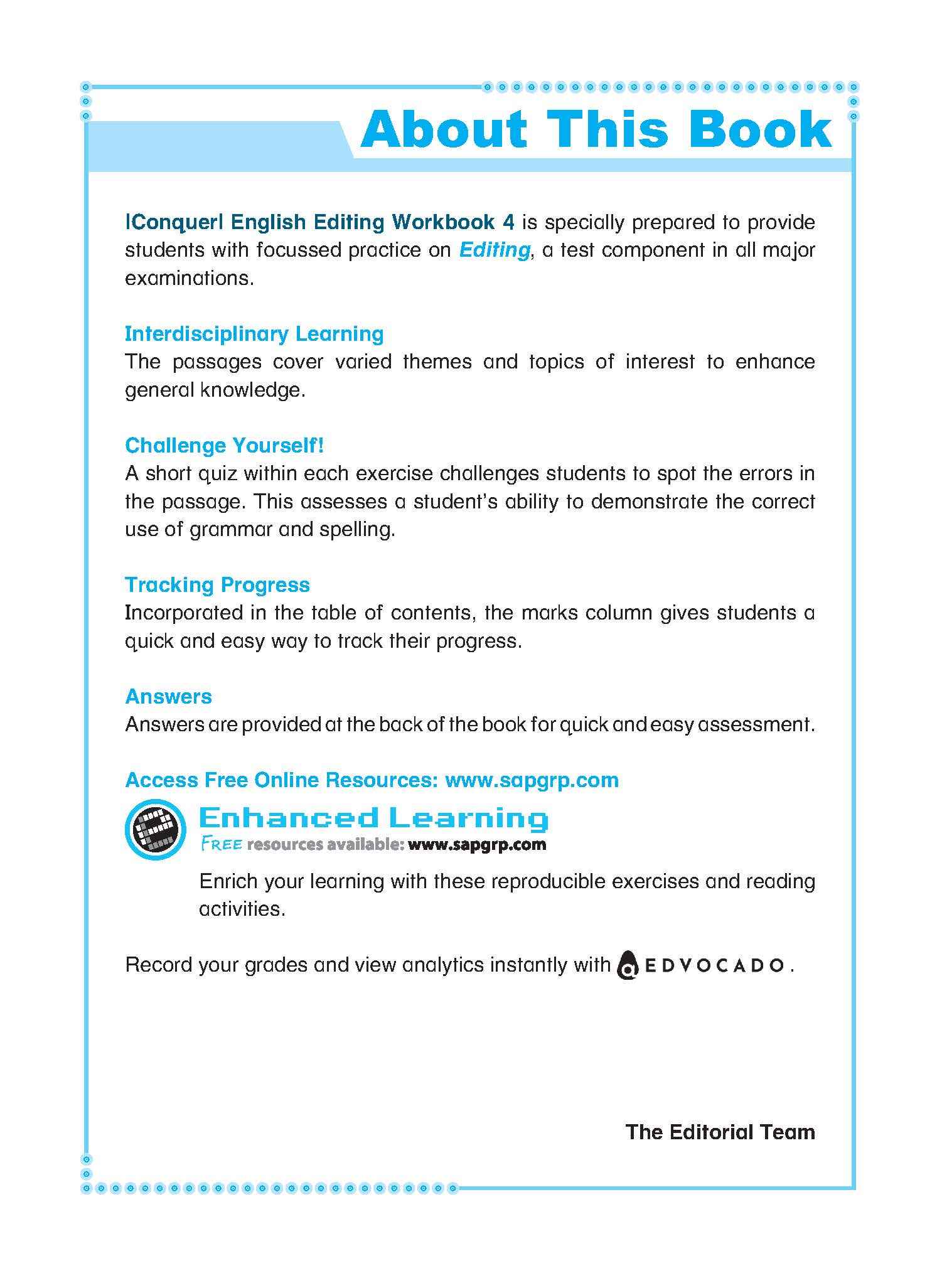 Primary 4 Conquer English Editing Workbook 4-4th Edition