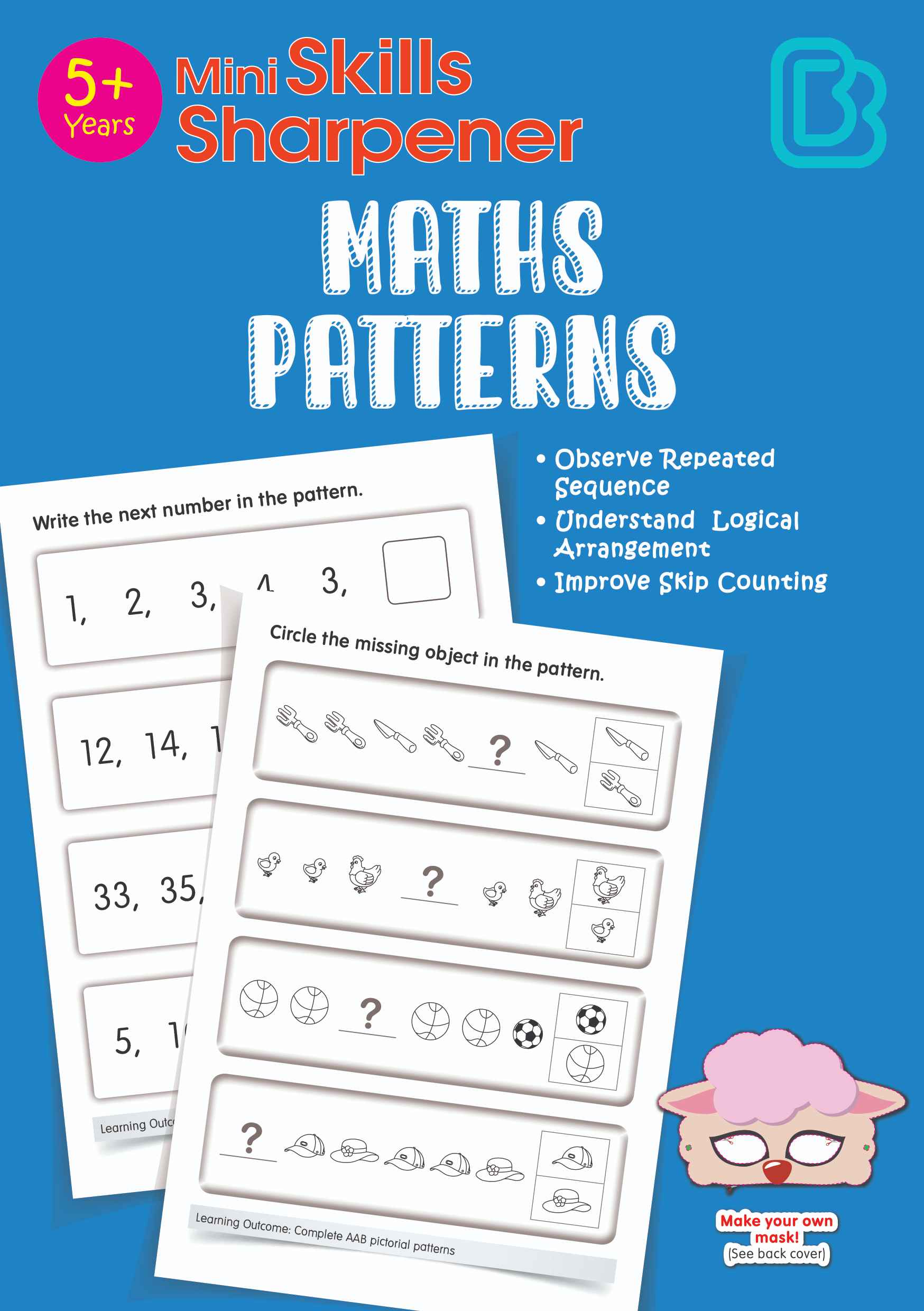 K1 - Mini Skills Sharpener MATHS PATTERNS (5+ Years)