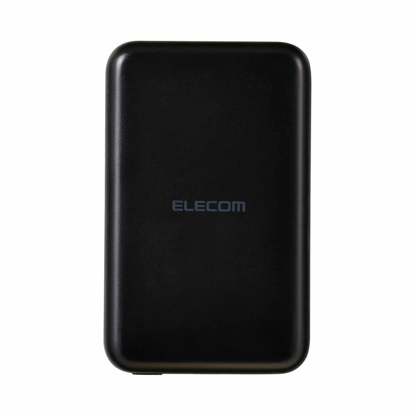 ELECOM DE-B05-10000BK Qi2 Magnetic Wireless Power Bank
