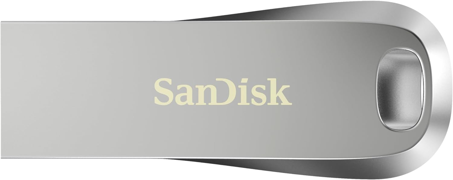 SanDisk SDCZ74-128G-G46 Cruzer Ultra Luxe USB 3.1 Flash Drive, 128GB,Silver