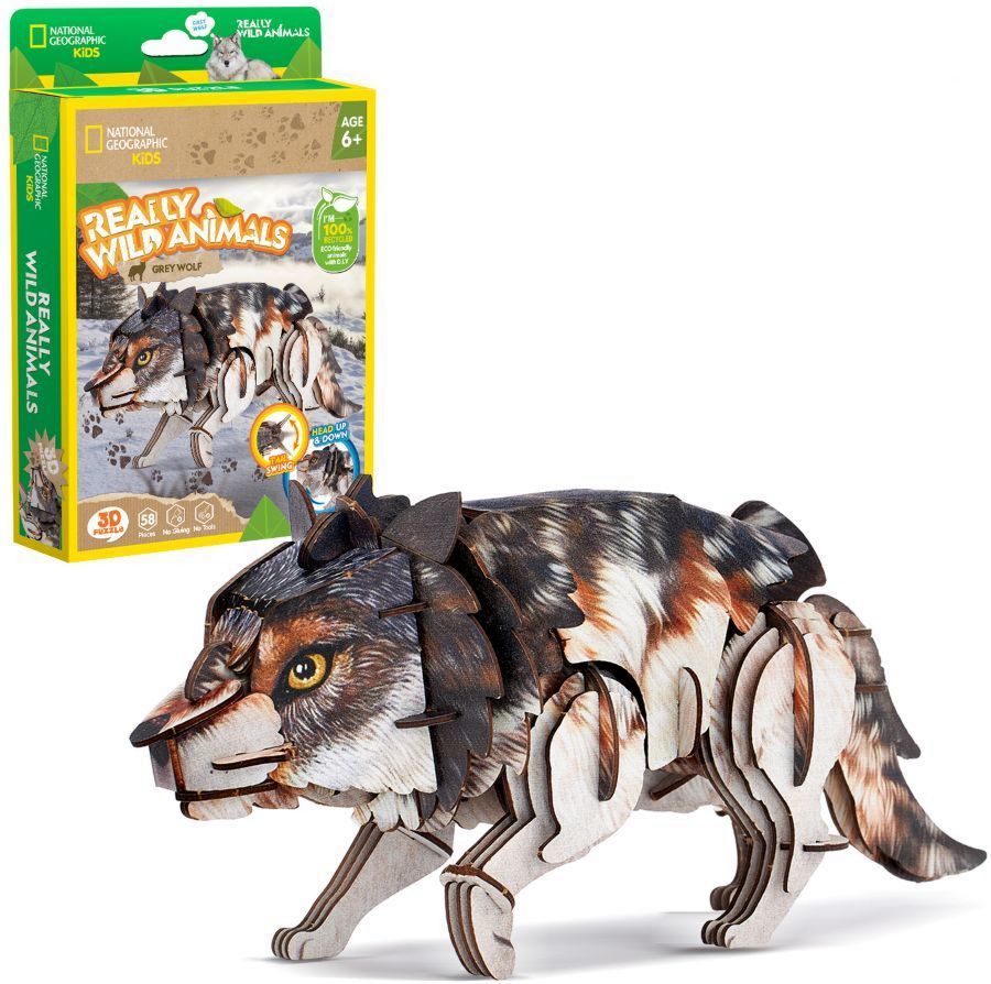 NATIONAL GEOGRAPHIC KIDS WILD ANIMALS GRAY WOLF