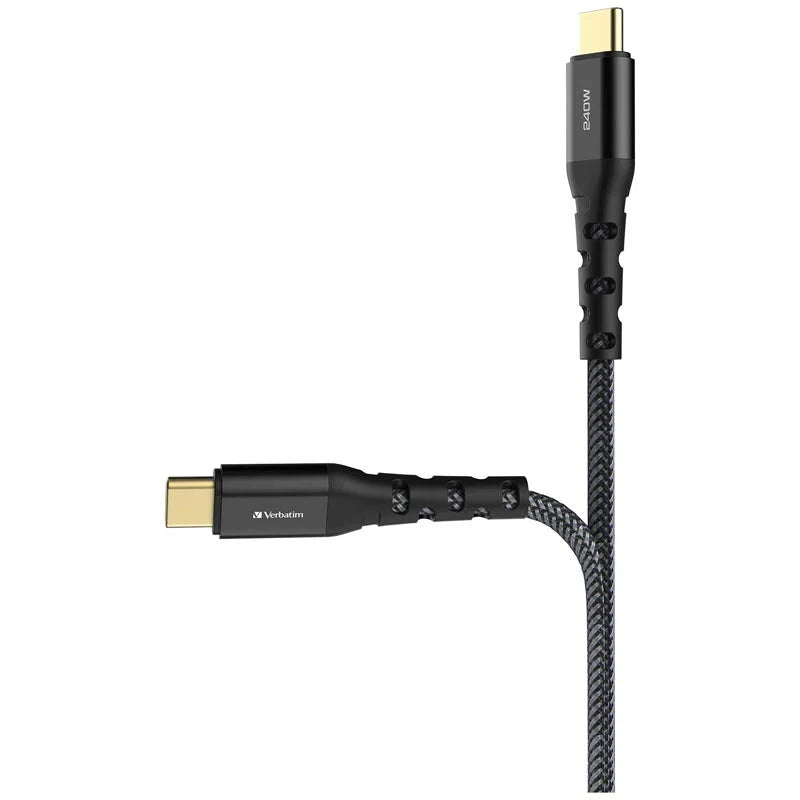 Verbatim VM66820 Touch Max PD3.1 C-C 240W Cable 1.2M - Black