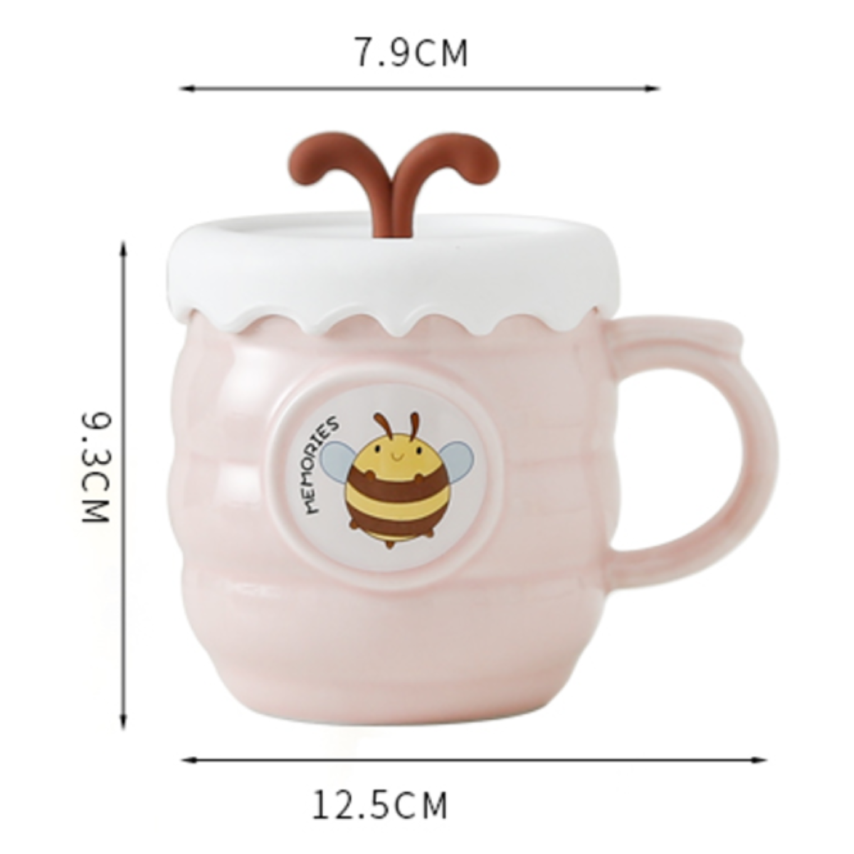 Ceramic Mug With Lid 450ml GS578