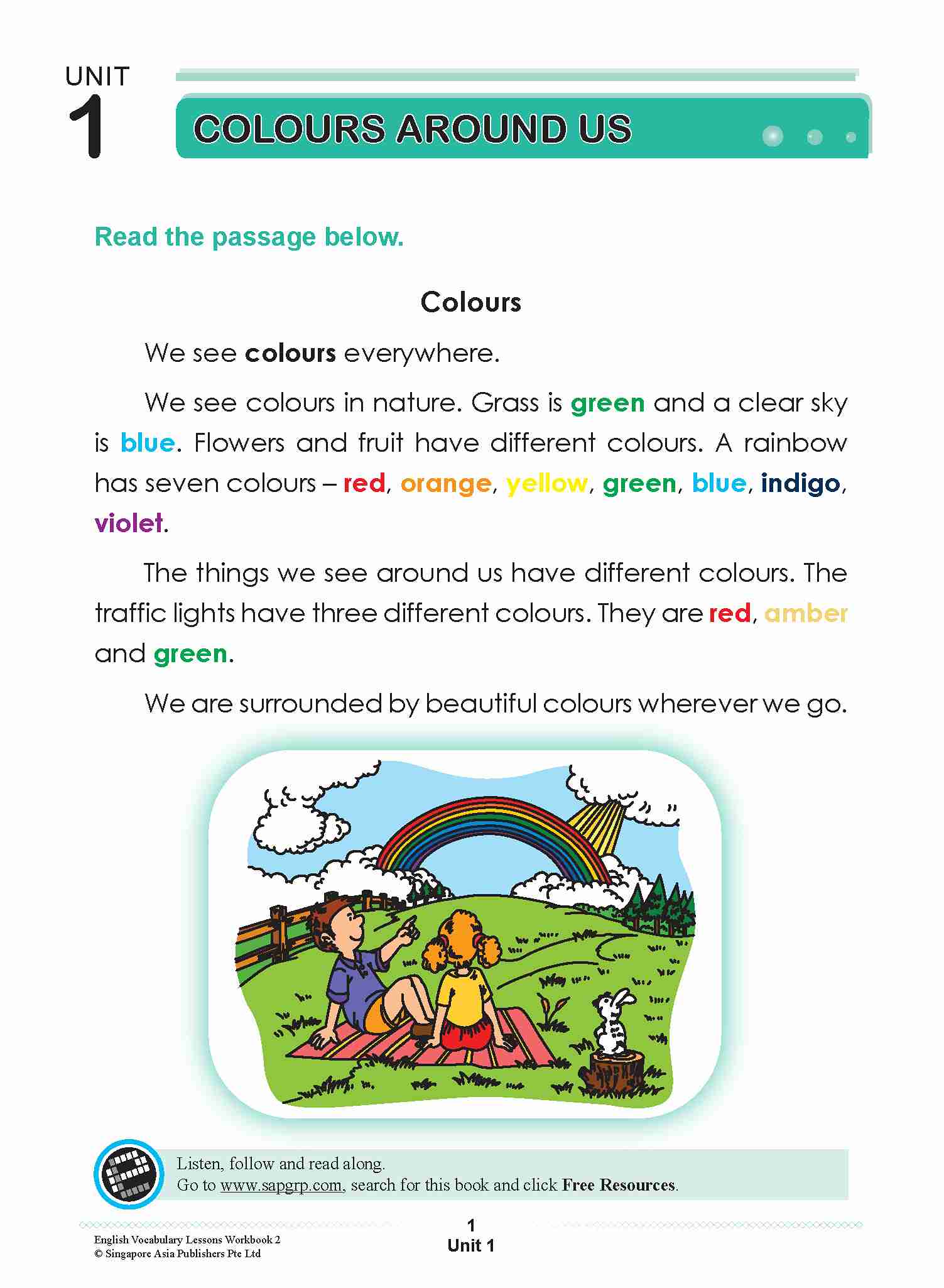 English Vocabulary Lessons Workbook 2