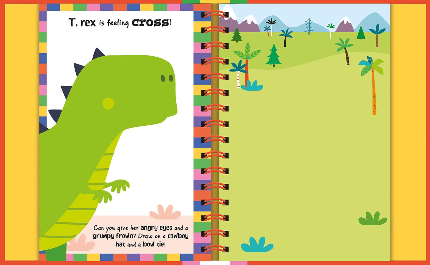 Wipe-Clean Sticker Funny Faces Dinosaurs (Hardcover)