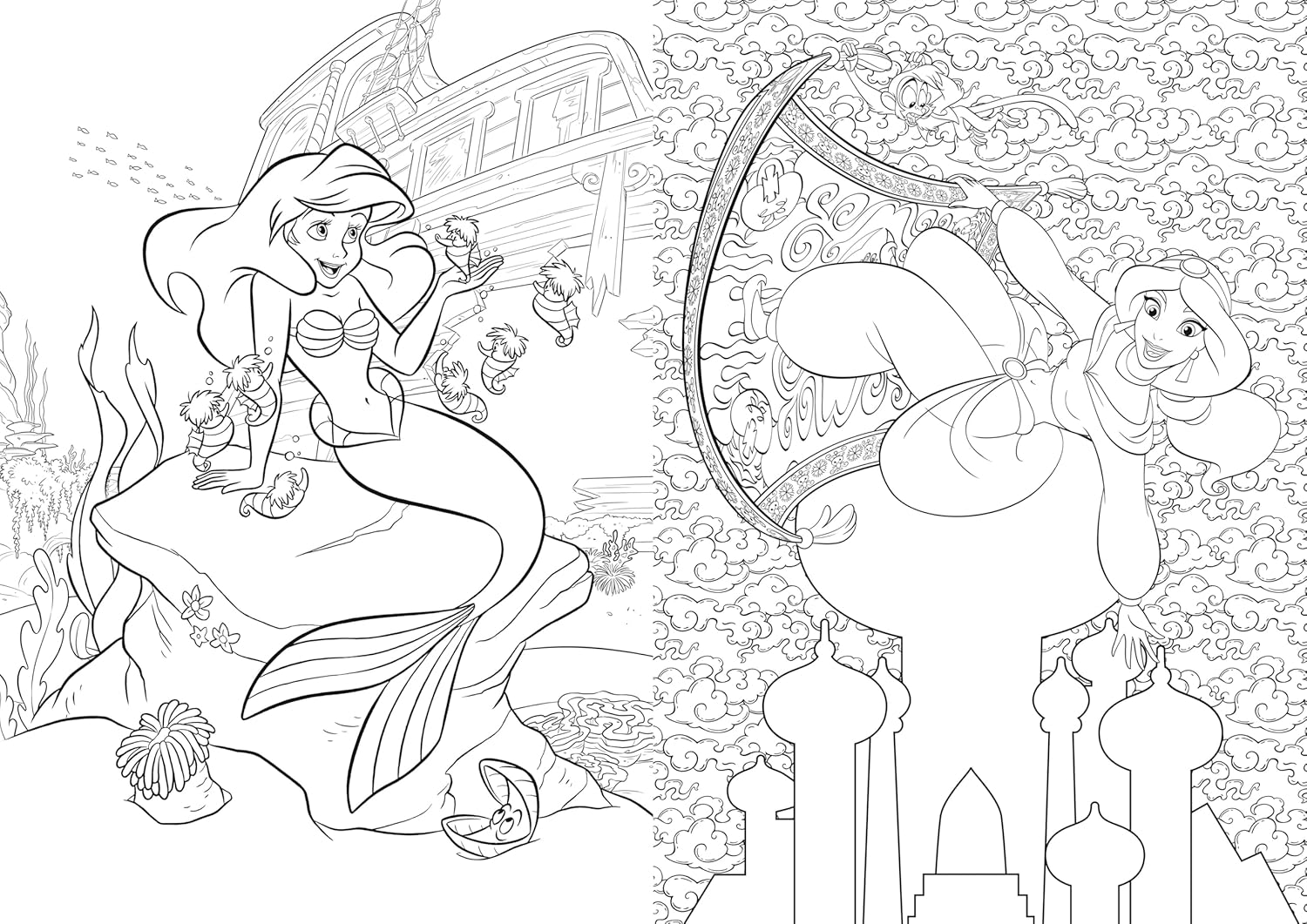 Disney Princess Premium Colouring (Paperback)