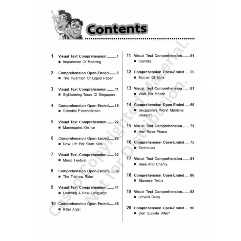 Comprehension Visual Text Open-Ended 5