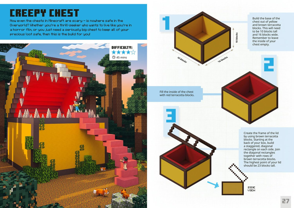 Minecraft Creepy Bite Size Builds (Hardcover)