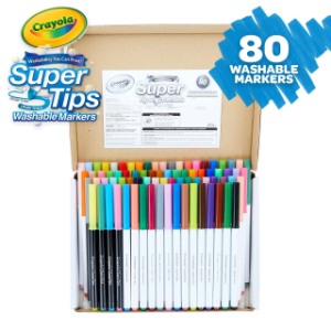 CRAYOLA Super Tips Washable Markers 80'S 585881
