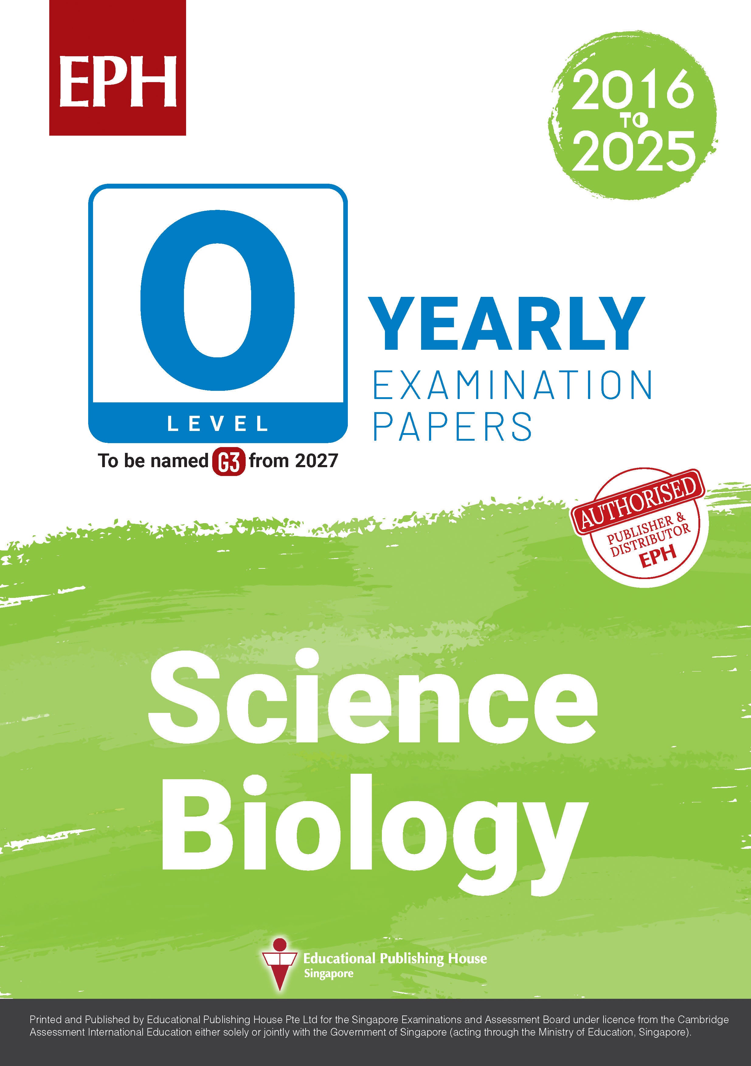 OL Science Biology Examination Q&A 16-25 (Yearly)