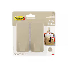 3m Cmd Large Hooks Latte 17010lt-2ef