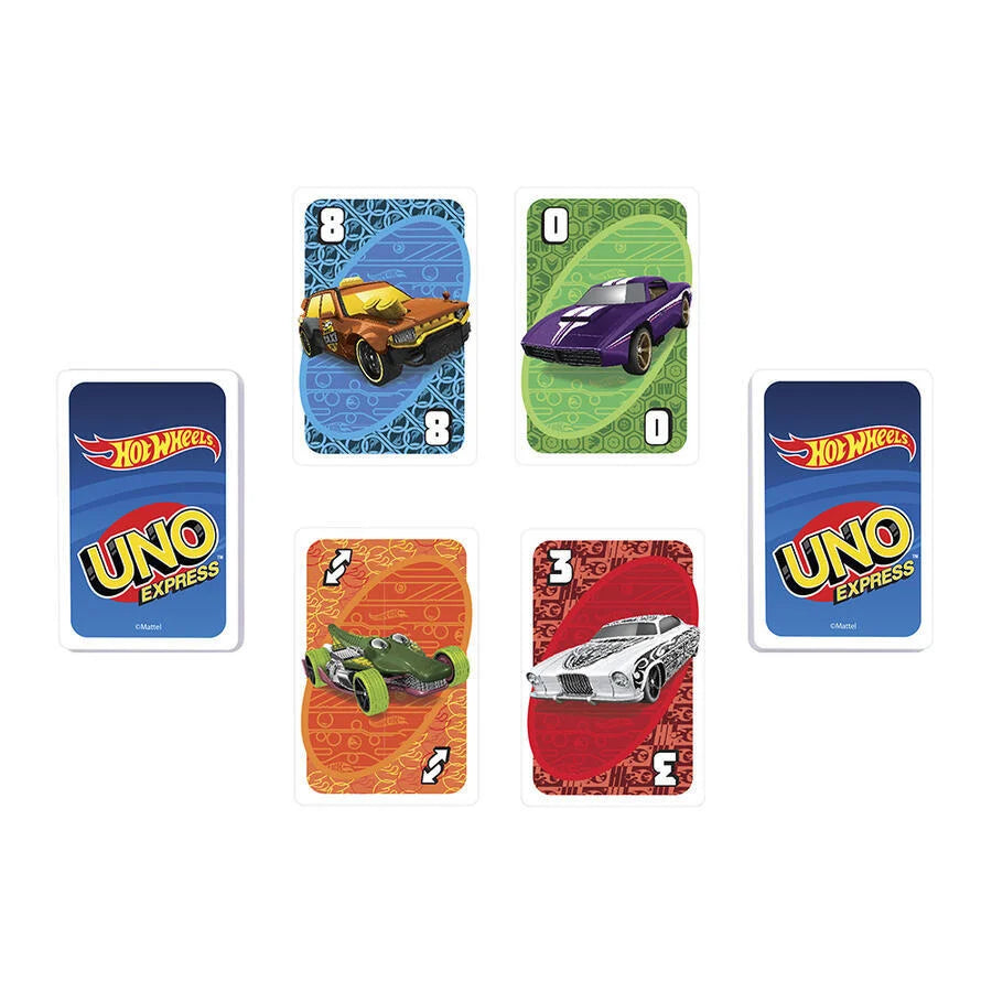 MATTEL UNO EXPRESS HOT WHEELS CARD GAME