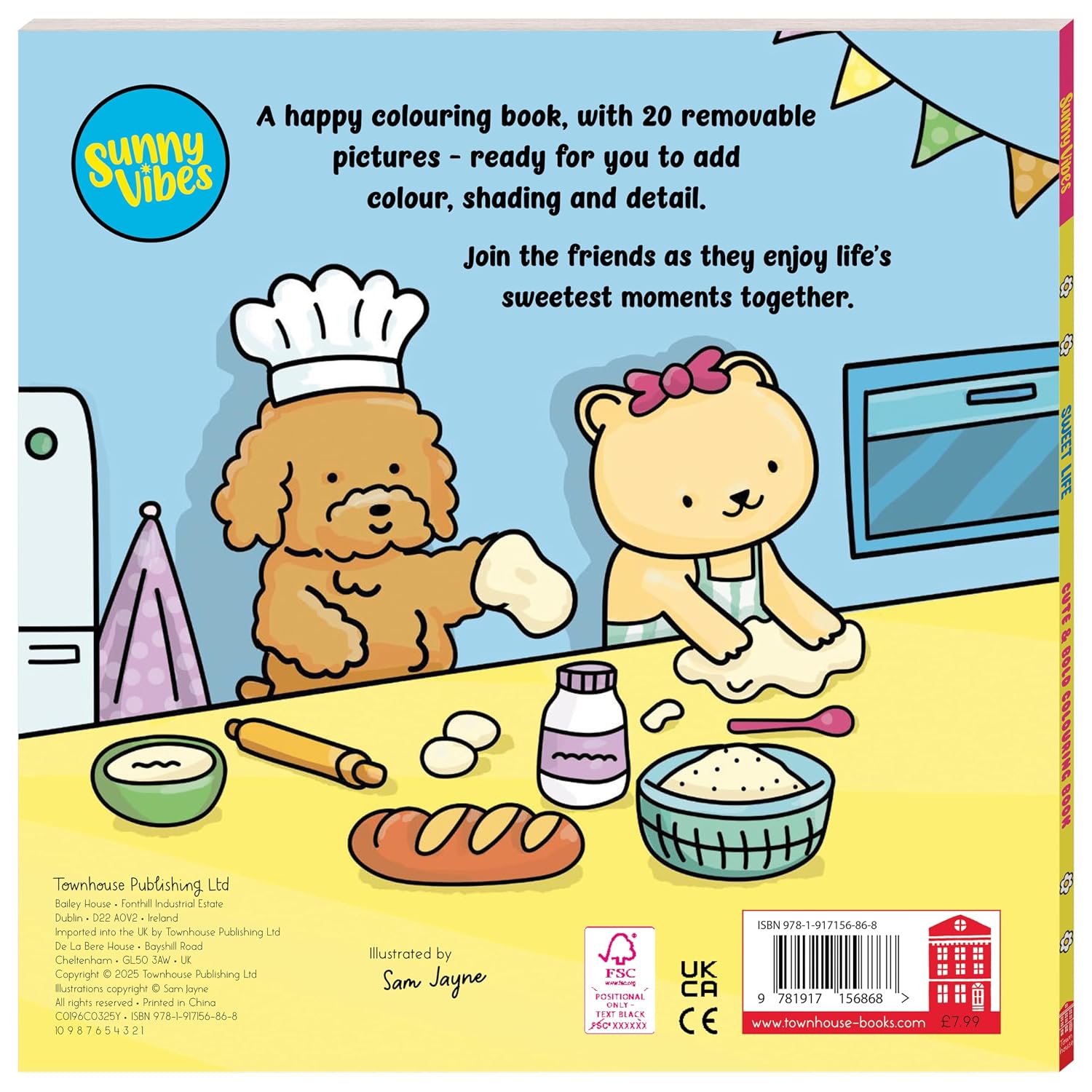 Sunny Vibes Colouring: Sweet Vibes (Paperback)