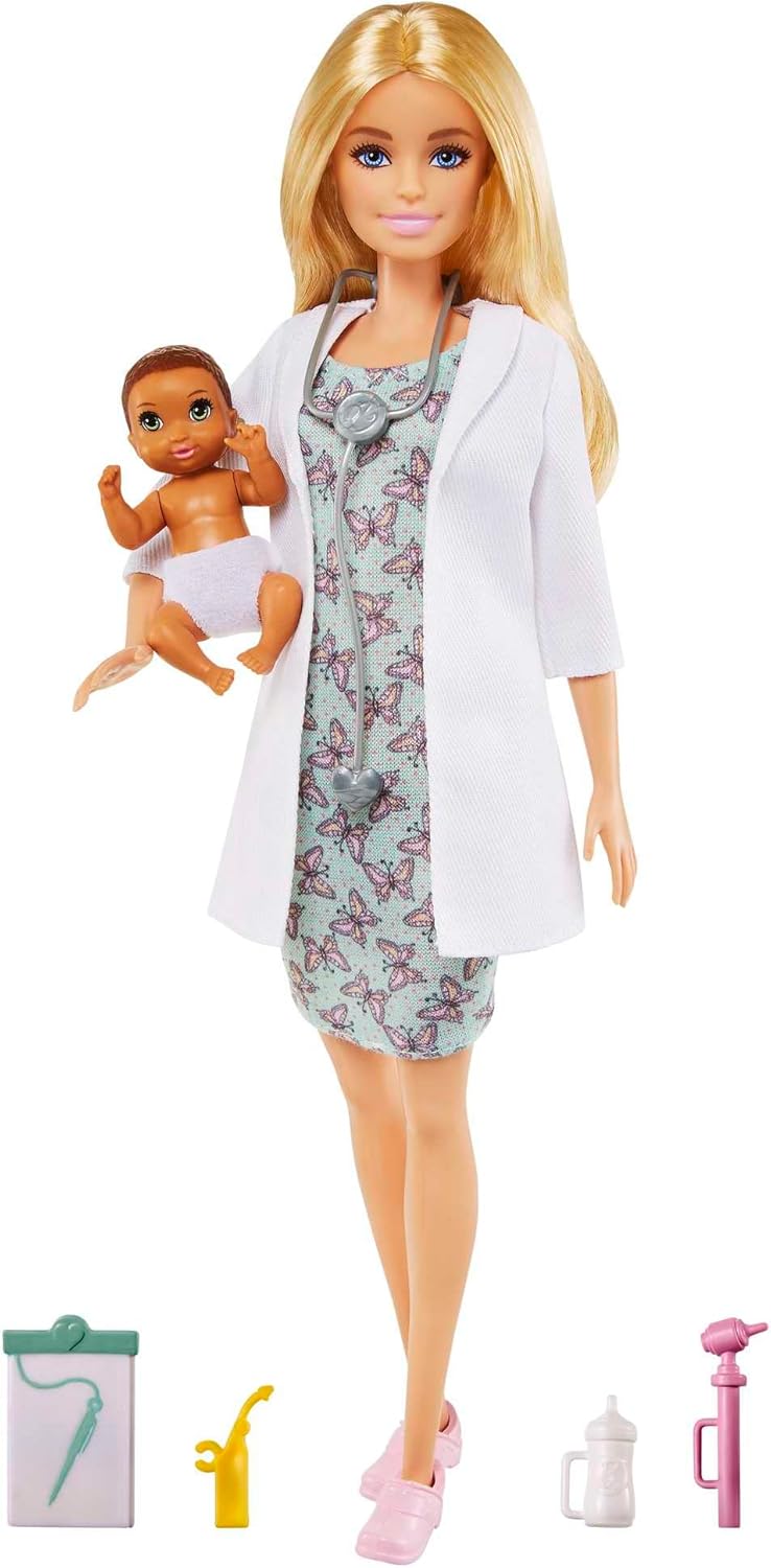 MATTEL BARBIE DOCTOR WITH BABY PLAYSET