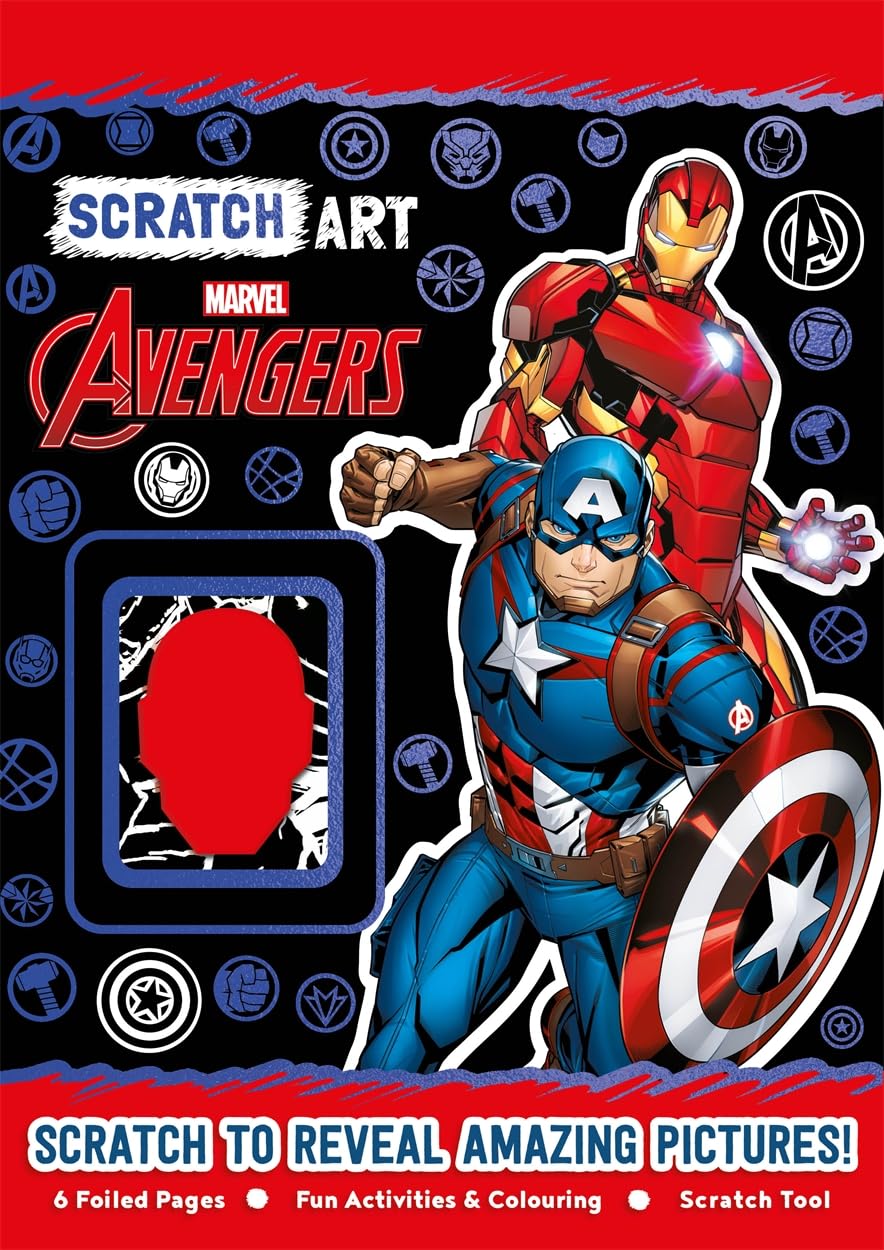 Marvel Avengers Scratch Art Large (Paperback)
