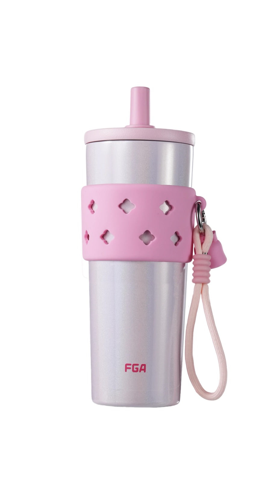 FGA Star Straw Tumbler 720ml - Pearl Pink