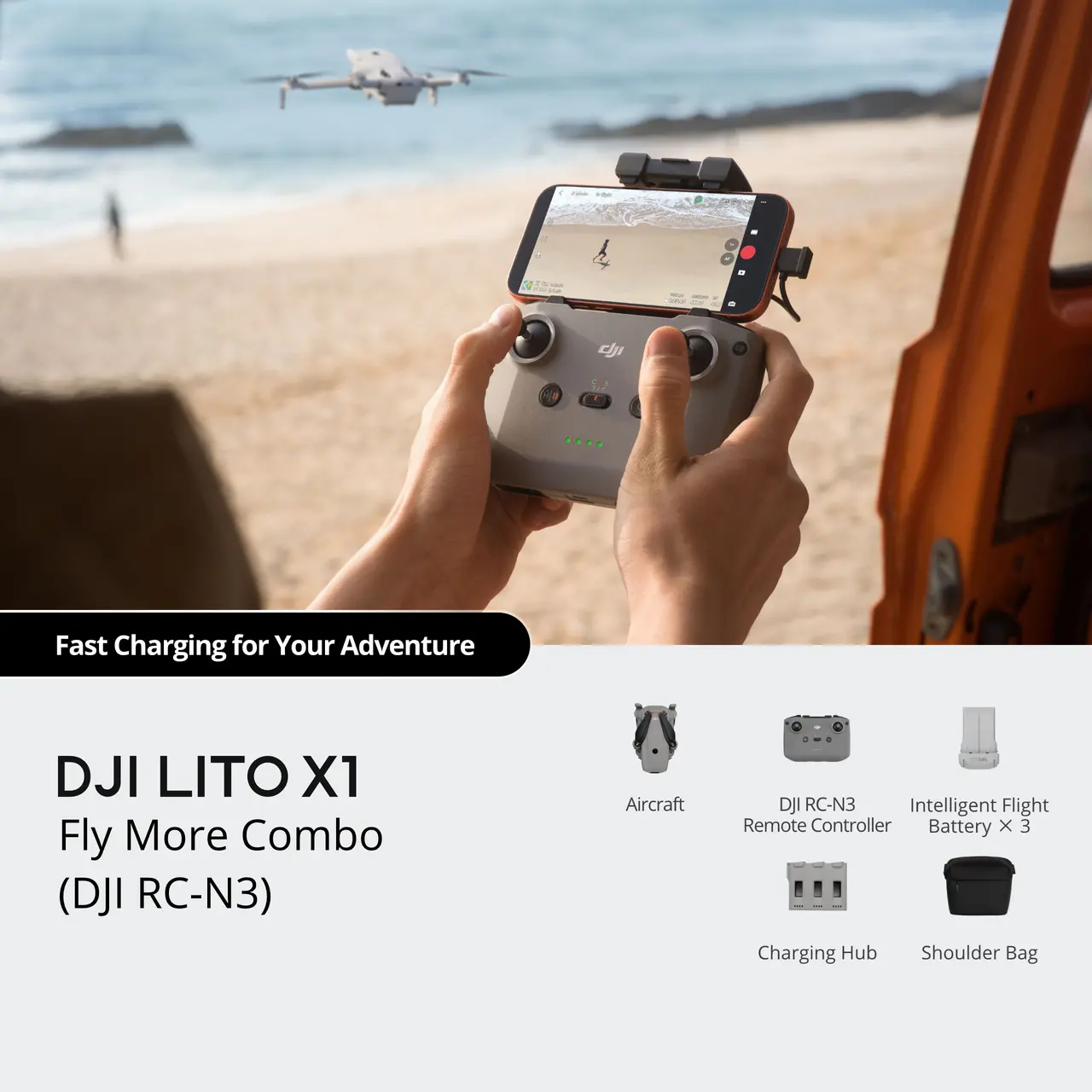 DJI Lito X1 Fly More Combo (DJI RC-N3)