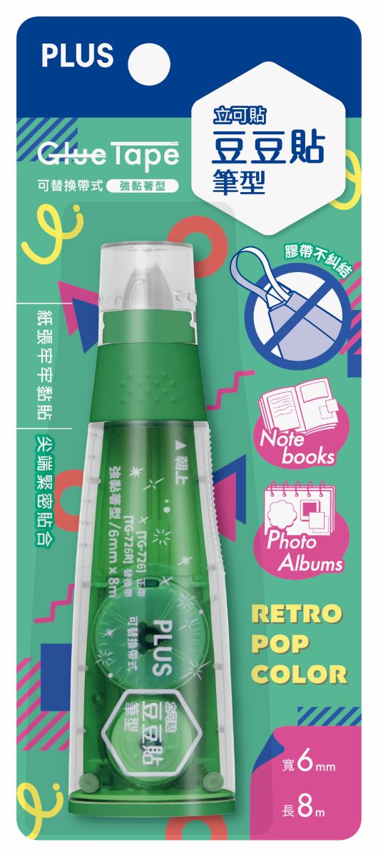 PLUS Norino Glue Tape TG-726 Retro GR