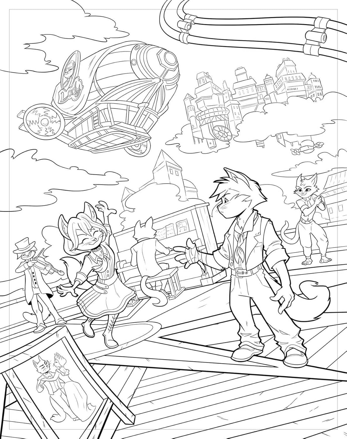 Gamer Kitties: A Pawsome Gaming Coloring Book – Paperback