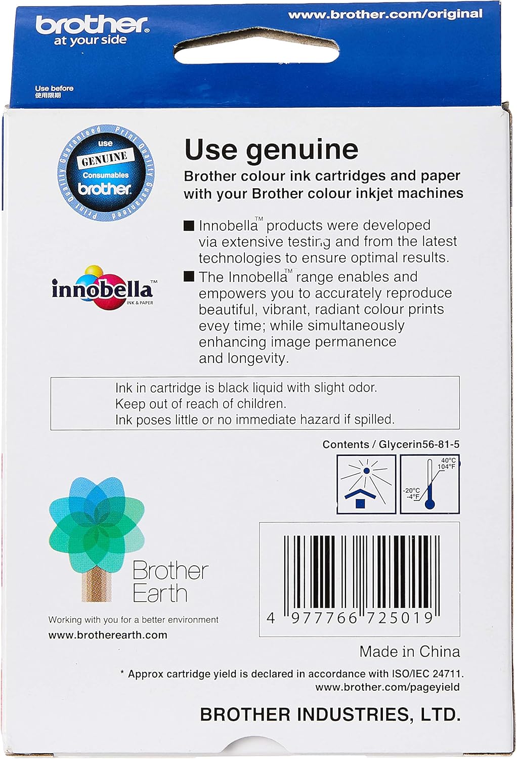 Brother LC163BK Original Ink Cartridge Compatible with DCP/MFC Series, 600 Pages, Black
