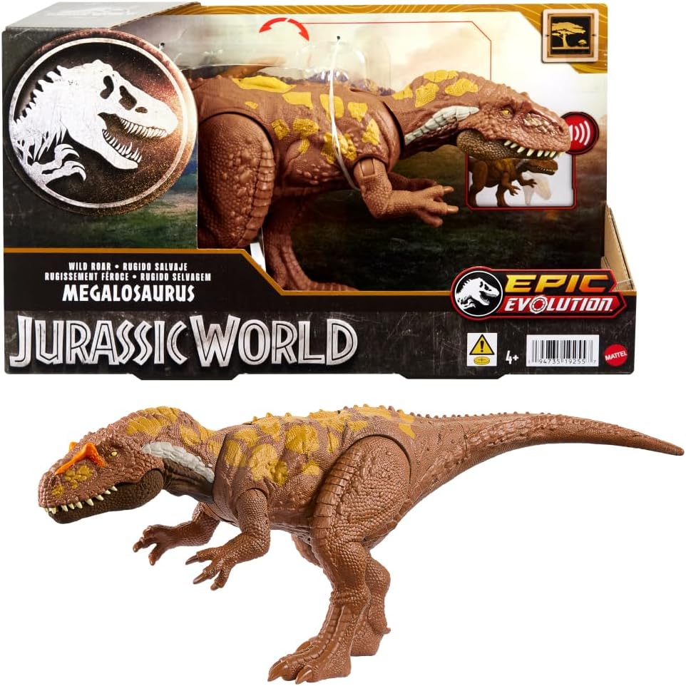 MATTEL JURASSIC WORLD WILD ROAR DINOSAUR FIGURE ASSORTED