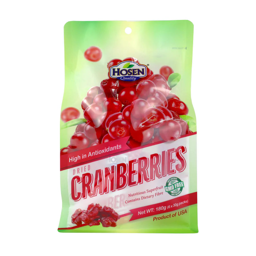 Hosen Dried Cranberries 6'sx30g