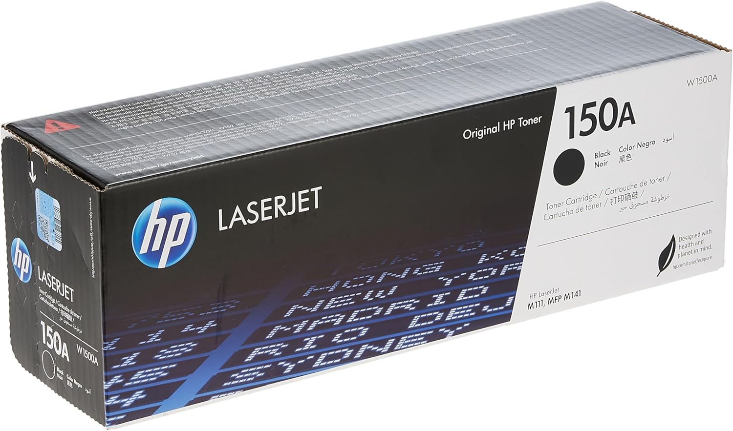 HP 150A Original Black Standard Yield Toner Cartridge | Works with HP LaserJet M111 series and MFP M141 series | W1500A