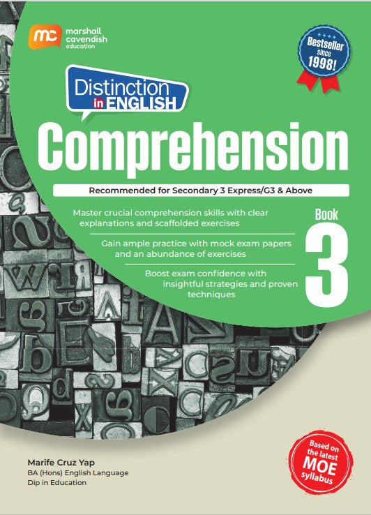 Secondary 3 G3 Distinction In English Comprehension Book
