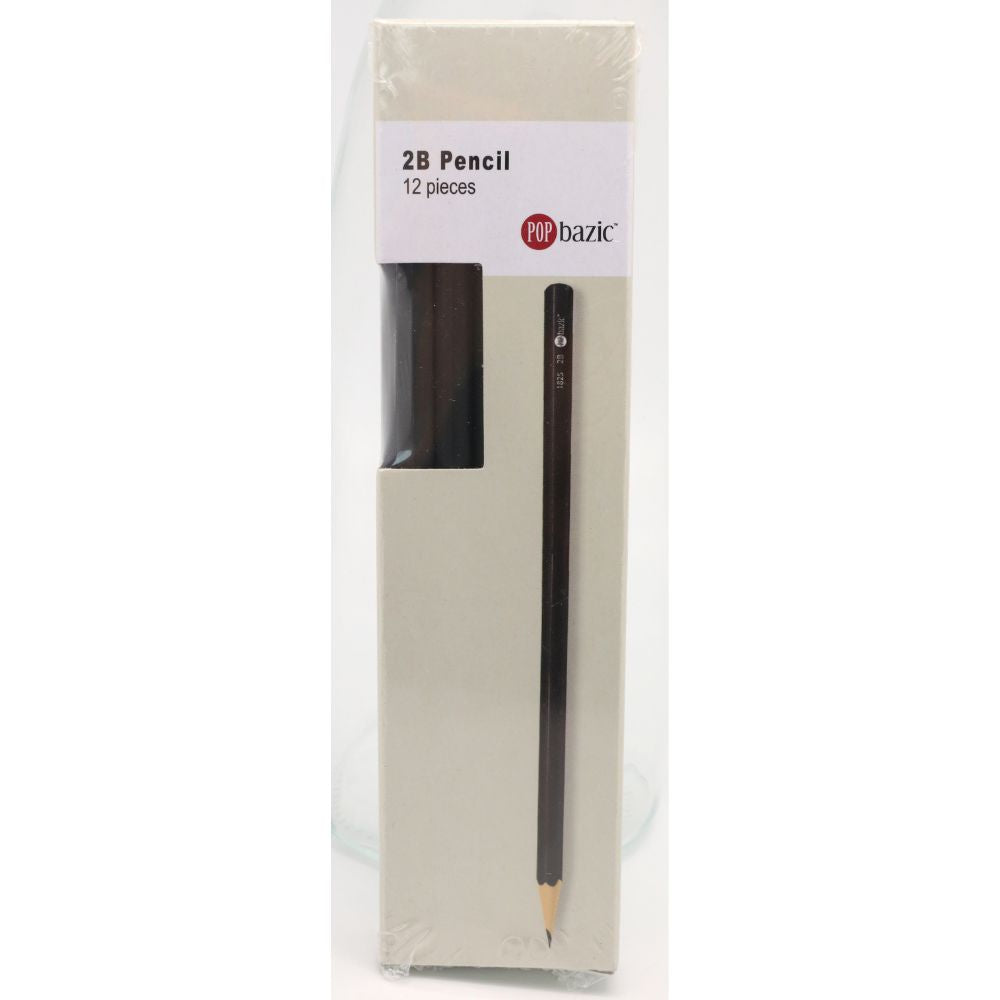 POP BAZIC 2b Pencil 12's (black)