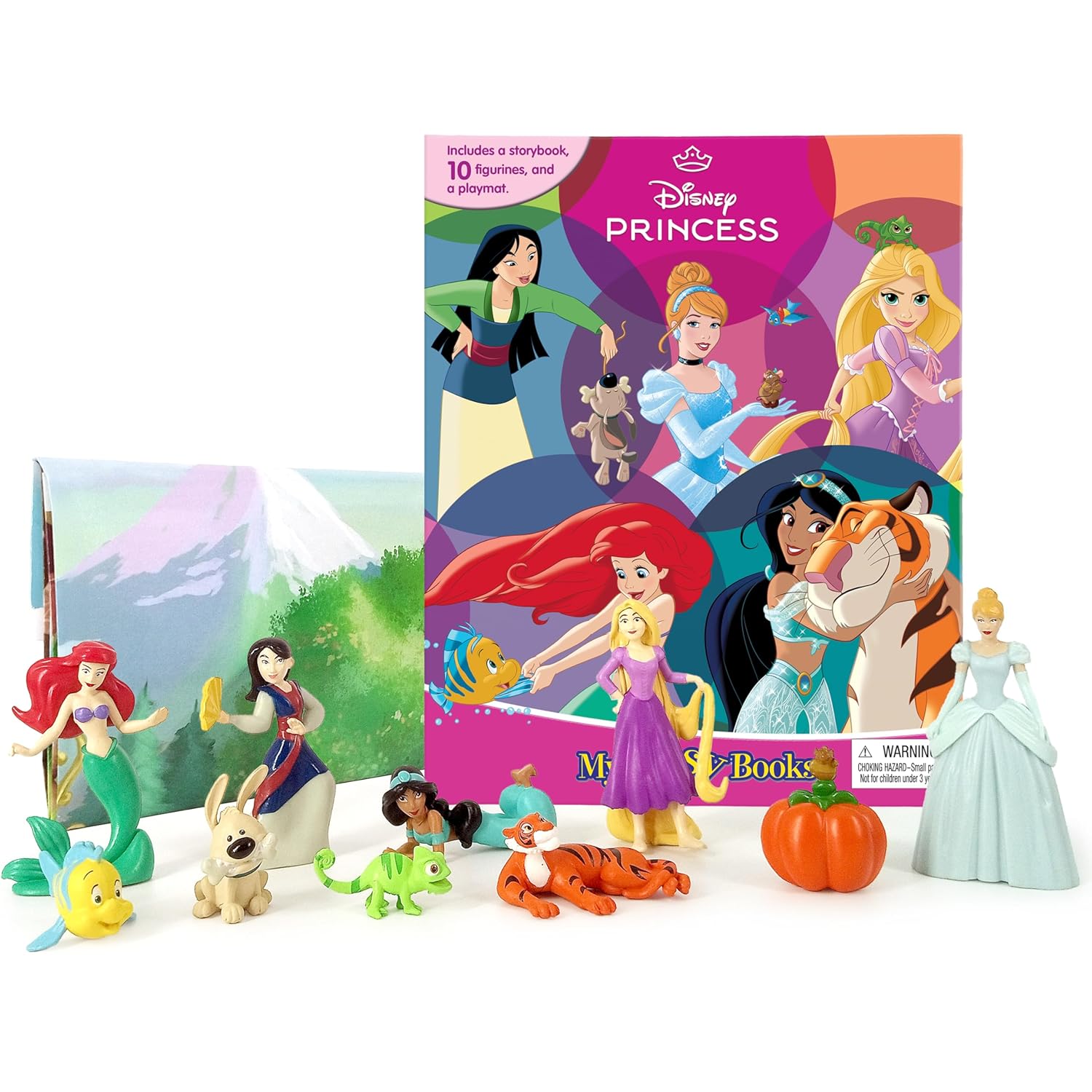 Disney Princess: With Storybook, 10 Figurines And A Playmat (My Busy Books) – Board Book